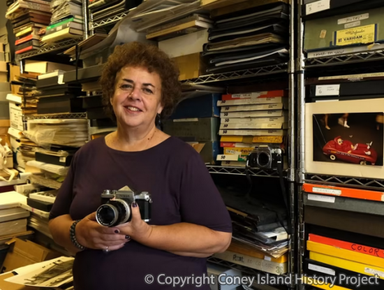 Portrait of Mary Engel at the Orkin/Engel Archive, NYC, 2021. Credit: Janette Beckmann