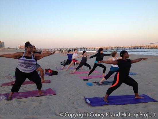 Yoga on the Beach. Photo © Chia-Ti Chiu