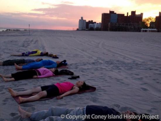 Yoga on the Beach. Photo © Chia-Ti Chiu