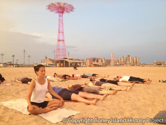 Yoga on the Beach. Photo © Chia-Ti Chiu