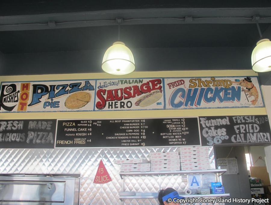 Vintage signage preserved inside Paul's Daughter. Photo: © Coney Island History Project Collection.