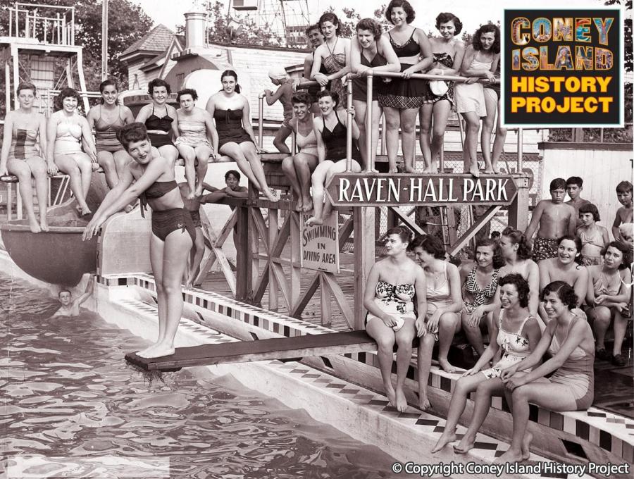 Ravenhall Pool. Coney Island History Project Collection.