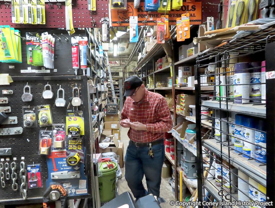 Inside Wilensky Hardware. Photo © Charles Denson.